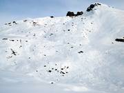 Powder snow slopes at the Bocchetta delle Pisse (Alagna)