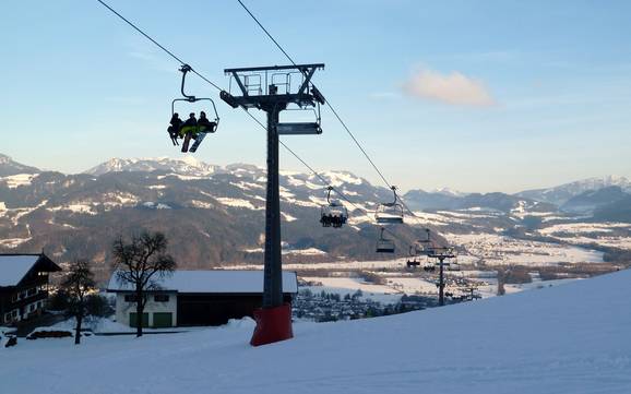 Skiing near Oberaudorf
