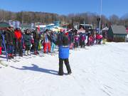 When it is busy, guests are guided by the friendly staff.