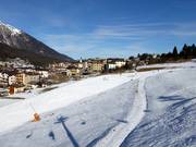View of the village of Andalo