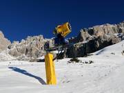 Snow cannon in the ski resort of Carezza