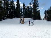 Covered conveyor belt in the Goldie Meadows Learning Area