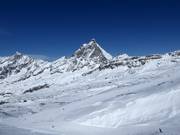 View over the slopes in Breuil-Cervinia