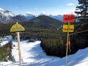 Access to the extremely difficult slopes