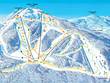 Trail map of the ski resort Arber