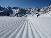 Perfectly groomed slopes in the Vogel ski resort