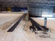 The two conveyor belts in the beginner area