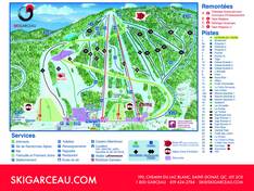 Trail map Garceau – Saint-Donat