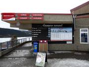 Slope map at the gondola lift in Åre