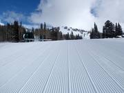 Very good slope grooming in the Grand Targhee ski area