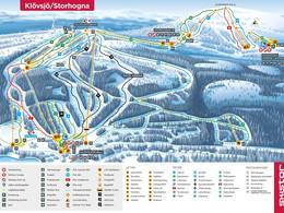 Trail map Klövsjö/Storhogna