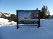 Slope map with current operating information at Stümpfling