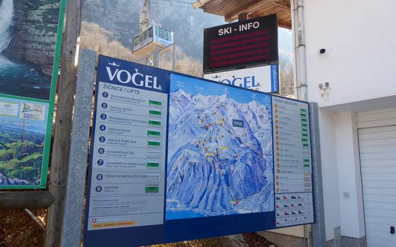 Julian Alps (Julijske Alpe): orientation within ski resorts – Orientation Vogel – Bohinj