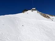 Freeride area below the summit station
