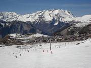 Easy slopes on the outskirts of Alpe d'Huez