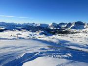 View of the expansive Sunshine Village ski resort