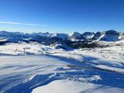View over the vast Sunshine Village ski area