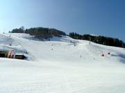 End of the challenging World Cup downhill Franz Klammer