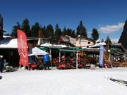 Bars at the valley station next to the Hotel Rila