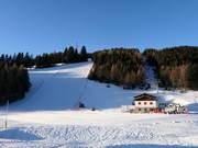 Start of the ski resort in Le Motte
