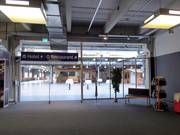 Well-maintained entrance area at the ski hall
