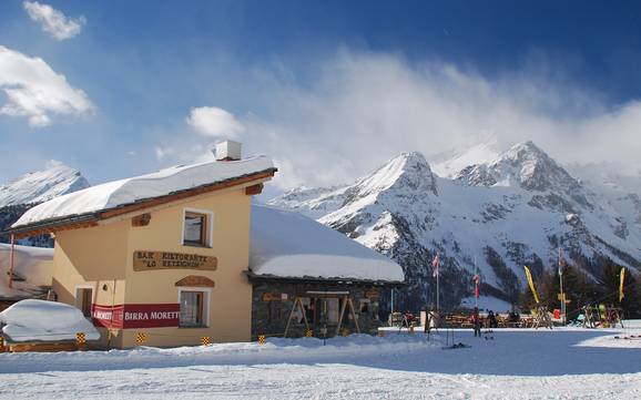 Huts, mountain restaurants  Valsesia (Valle della Sesia) – Mountain restaurants, huts Alagna Valsesia/Gressoney-La-Trinité/Champoluc/Frachey (Monterosa Ski)