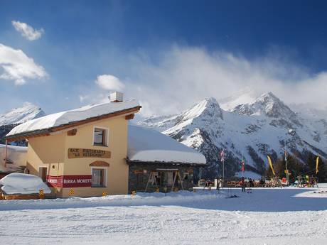 Huts, mountain restaurants  Piedmont (Piemonte) – Mountain restaurants, huts Alagna Valsesia/Gressoney-La-Trinité/Champoluc/Frachey (Monterosa Ski)