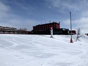 Freshly groomed slope in Högfjellet