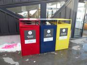 Waste separation in the ski area The Remarkables