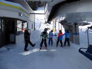 The friendly staff are always present at the lifts.