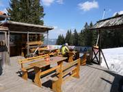 Ski hut at the mountain station