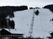 Slopes at the Gschwandtkopf quad chairlift
