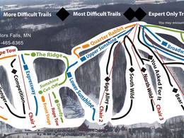 Trail map Wild Mountain