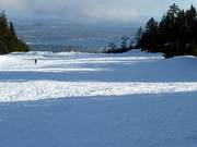 Groomed slope at Grouse Mountain