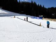 Conveyor belt at the Doss dei Laresi mid-station