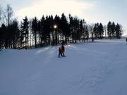 Slope in the upper section