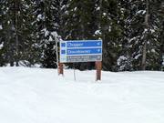 Slope signage at Revelstoke Mountain Resort