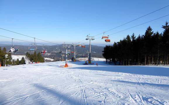 Skiing in the Central Sudetes (Orlická oblast/​Sudety Środkowe)