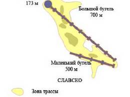 Trail map Kremin (Кремінь) – Slavske (Славське)