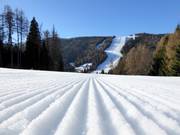 Perfect slope grooming in the Folgaria/Fiorentini ski area