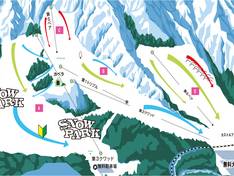 Trail map Sun Alpina Sanosaka