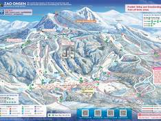 Trail map Zao Onsen