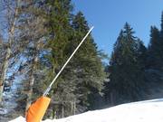 Snow lance at the Horn descent