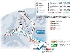 Trail map Ca et là Ski Resort Oze