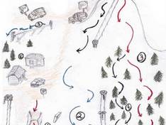 Trail map Mortos Kalns