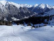View over the Ladurns ski area