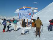 Information boards in the ski area
