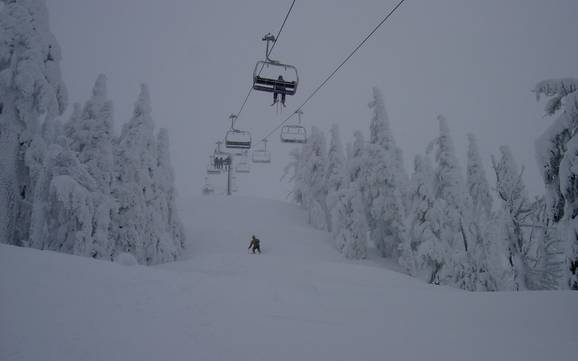 Highest base station in the Cascade Range – ski resort Mt. Bachelor
