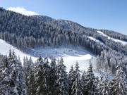 Reservoir in the Alpe Cermis ski resort