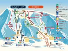 Trail map Tateyama Sanroku – Gokurakuzaka/Raicho Valley